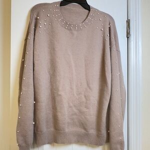 Cozy Tan Knit Sweater